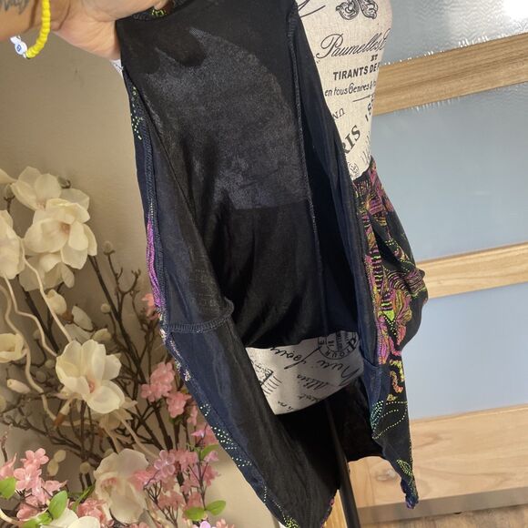 The travel collection Bohemian Boho Floral Colorful Skirt USA Made Size M - Picture 4 of 6